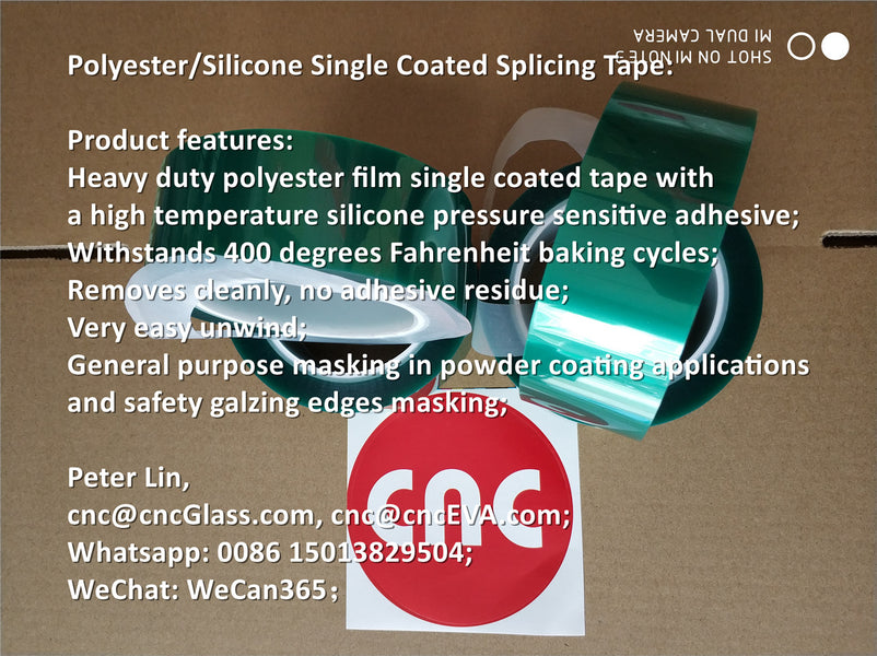Polyester/Silicone Single Coated Splicing Tape: